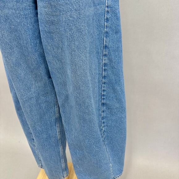 Abercrombie & Fitch Heavyweight Rigid Mid Rise Barrel Jean Medium Wash Sz 8/29 - Picture 6 of 16